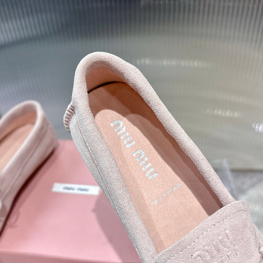 Miu 26s Loafer Light Pink Suede 683947