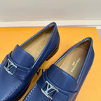 LV MAJOR LOAFER IN SAPPHIRE BLUE PLAIN CALFSKIN