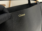 Chloe Spin Medium Bag 27cm Black Calfskin