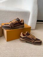 LV Trainer Sneaker Dark Brown Cowhide