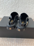 CC 25S Slingback Loafer Black Calfskin