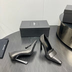 D'ORSAY PUMPS IN BLACK SMOOTH LAMBSKIN