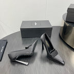 D'ORSAY PUMPS IN BLACK SILK