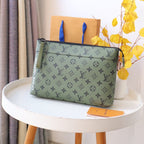 LV M82800 Pochette Voyage Souple Green Monogram Canvas 179417