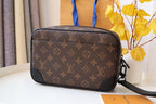 LV Pochette Kasai Clutches Monogram Canvas & Cowhile 175198