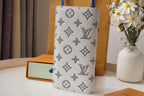LV Brazza Wallet White Black Monogram Cowhide 248062