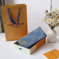 LV Pocket Organizer Vertical Blue Damier Heritage Canvas 217109