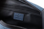 LV Dopp Kit Toiletry Bag Blue-Gray Taurillon Monogram Leather 217069