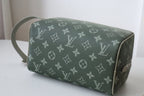 LV Locker Dopp Kit Khaki Green Monogram Canvas 224140