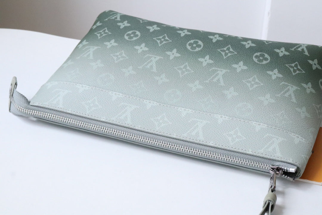 LV Pochette Voyage Souple Khaki Green Monogram Canvas 224143