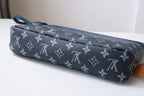 LV Pochette Voyage Souple Khaki Blue Monogram Canvas 224142