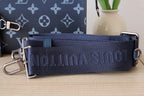 LV M11544 Gaston Wearable Wallet Navy Blue Monogram Canvas 224248