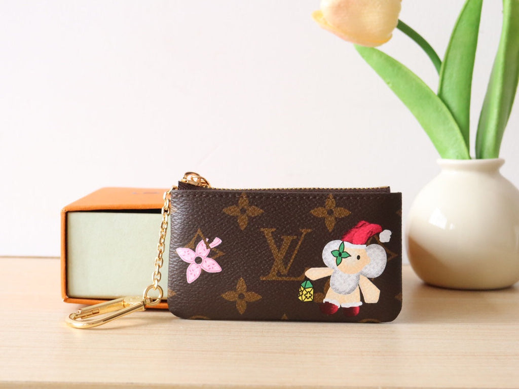 LV M12229 Key Pouch Candy Red Monogram Canvas 224252