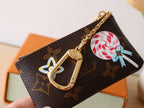 LV M12229 Key Pouch Candy Red Monogram Canvas 224252