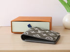 LV M12500 Multiple Wallet Anthracite Grey Monogram Cowhide 224282