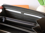 LV M12578 Zipper Wallet Anthracite Grey Monogram Cowhide 224284