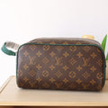 LV Dopp Kit Borneo Green Monogram Macassar Canvas 224218