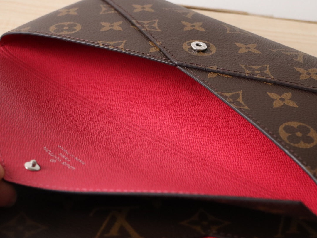 LV M12359 Kirigami Organizer Wallet Pondichery Pink Cowhide 247860