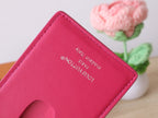 LV Porte-Cartes Magnet Brown Pink Monogram Canvas & Cowhide
