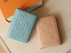LV Envelope Business Card Holder Monogram Grained Taurillon Cowhide