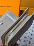 LV M25595 Cléa Wallet Dream Beige Embossed Grained Cowhide - Light GHW