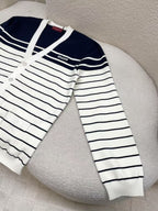 GG 25 Cardigan Black Mix White Wool 0034