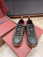 LP Katharina Sneaker Coffee Olive Green Technical Fabric Wool 521685