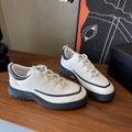 CC Spring Summer Sneaker Black White Suede Leather 623167
