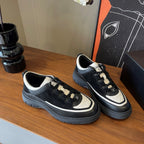 CC Spring Summer Sneaker Black Suede Leather 623166
