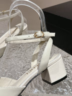 slingbacks 60 white lambskin cc logo