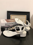 CC 25 Thong Sandal Double C Leather