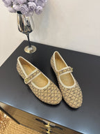 CC 25 Ballet Flats Light Brown Calfskin 331659