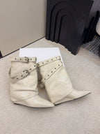 CC 26 Ankle Boot With Buckle Off-white Cowhide 589112