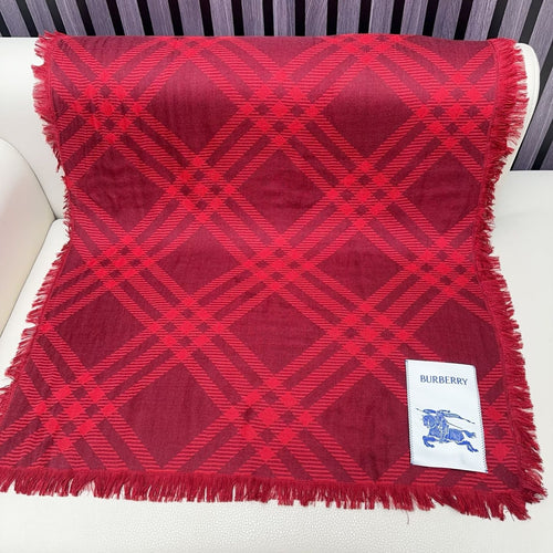 BBR Double-Sided Scarf 190CM Red Cashmere 293316