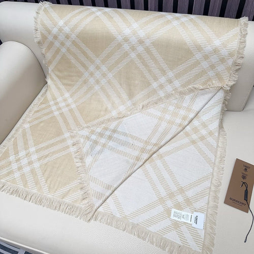 BBR Double-Sided Scarf 190CM Light Beige Cashmere 293317