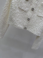 CC 25 Set Knitted Cardigan White Tweed 59490520