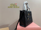 TOTE 30 BAG IN BLACK CALFSKIN