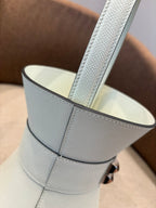 HM Mini Medor Bag White Epsom Calfskin 269893