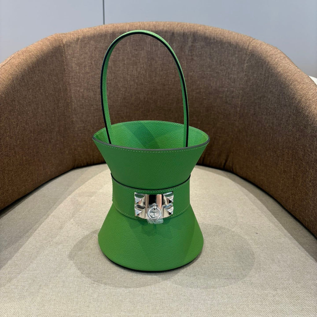 HM Mini Medor Bag Green Epsom Calfskin 269905