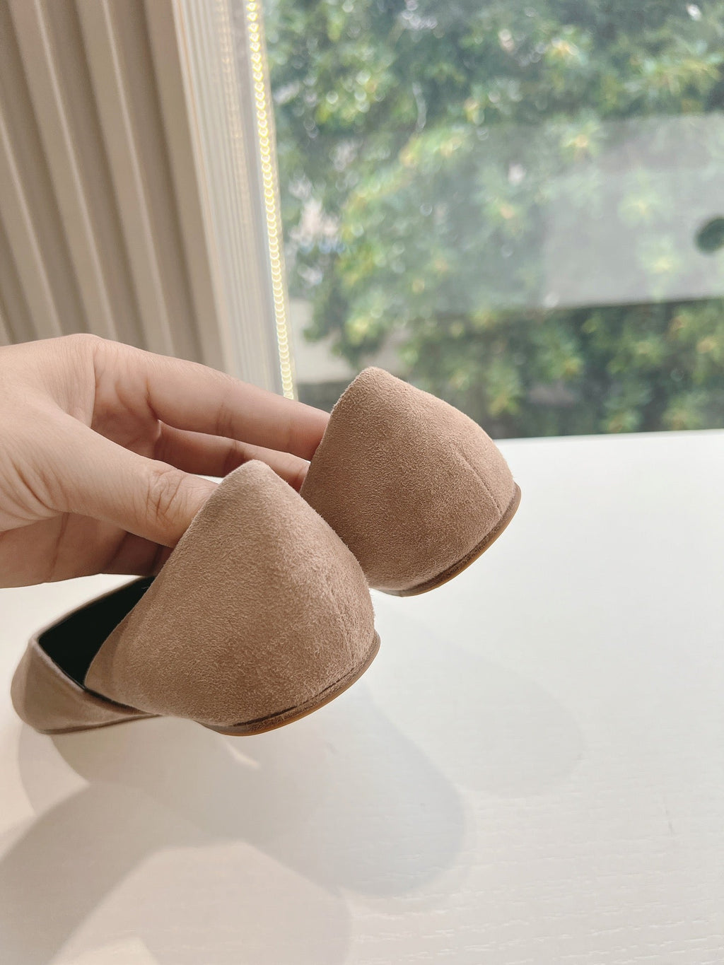 SL GEMMA BALLET FLAT TAN SUEDE