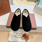 LP Cocooning Floaty Flat Black Wool Fleece Lining And Suede 992981