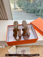 HM 25C Oasis sandal Caramel Brown Leather 202841