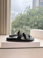 Hugh Sandal in Black Cowhide 286179