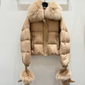 LP 25 Coat Light Brown Fur Down Cashmere 310243