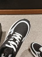 CC CLASSIC SNEAKER IN BLACK MIX WHITE LAMBSKIN