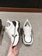 CC CLASSIC SNEAKER IN WHITE MIX BLACK LAMBSKIN