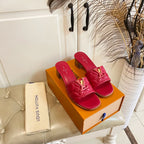 LV Neo Revival Mule 55mm Red Pink Lambskin