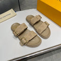 LV Venice Mule Beige Suede Sheepskin 626704