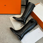 HM Jumping Boot In Black Calfskin 973839