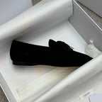 The Row Loafer Black Suede 290739
